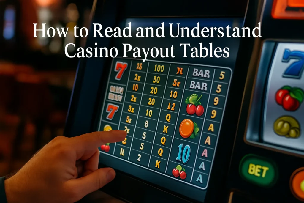 How to Read and Understand Casino Payout Tables How to Read and Understand Casino Payout Tables