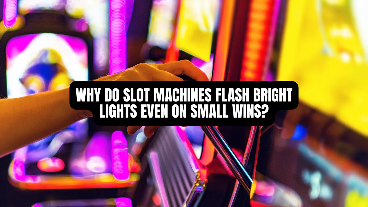 Why Do Slot Machines Flash Bright Lights Even on Small Wins?